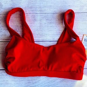 5/25 Bralette Bikini Top - Kona Sol Small Red